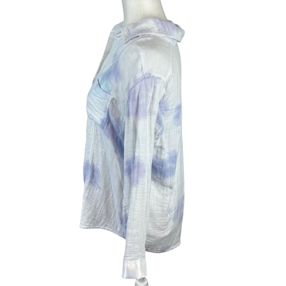 Billabong Tie Dye Button Down Cotton Shirt Size L - Picture 3 of 11